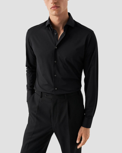 ETON - BLACK SEMI SOLID 4 WAY STRETCH
