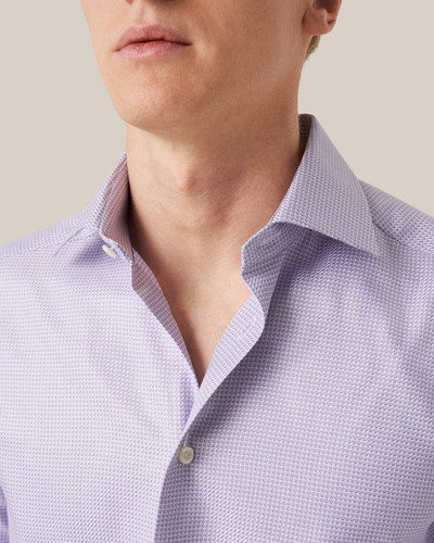 ETON -LT PURPLE MICRO CHECK KING TWILL SHIRT ETON -LT PURPLE MICRO CHECK KING TWILL SHIRT