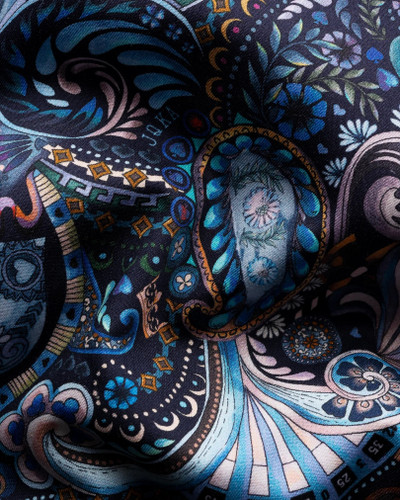 ETON -Motif Signature Twill Shirt ETON -Motif Signature Twill Shirt