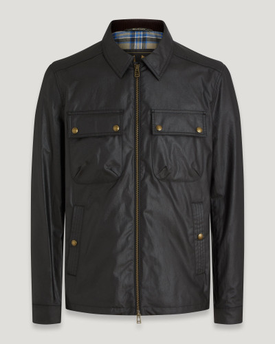 BELSTAFF-TOUR OVERSHIRT WAXED COTTON FADED OLIVE