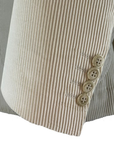 AE -REDA - 100% FINE COTTON CORDUROY -ECRU