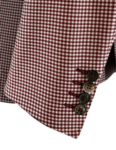 AE -CERRUTI 1881 JACKET -RED MINI CHECK