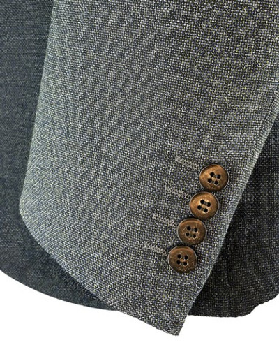 AE -JACKET REDA OPEN WEAVE LEIGHTWEIGH TWEED BLUE/GREEN