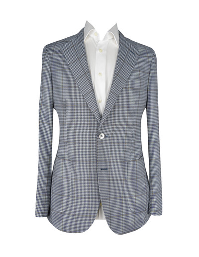 AE- GUABELLO BLUE /GREY / BROWN WINDOWPANE JACKET