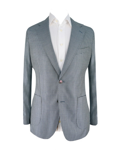 AE- VBC GREEN / BLUE SMALL ROUND PATTERN JACKET