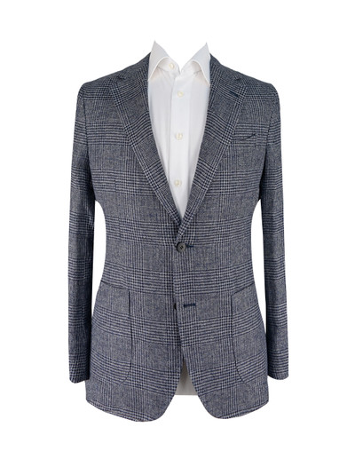 AE -  BLUE ENGLISH HOUNDSTOOTH JACKET