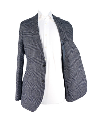 AE -  BLUE ENGLISH HOUNDSTOOTH JACKET