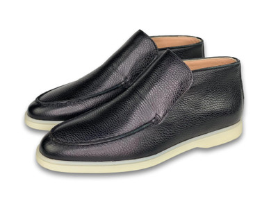 ARMIN OEHLER -MILAN HIGH TOP -BLACK LEATHER