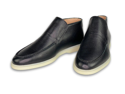 ARMIN OEHLER -MILAN HIGH TOP -BLACK LEATHER