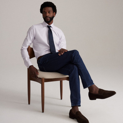 EB-PASTEL PINK NATURAL STRETCH YOGA TWILL PRINCE OF WALES CHECK SHIRT EB-PASTEL PINK NATURAL STRETCH YOGA TWILL PRINCE OF WALES CHECK SHIRT