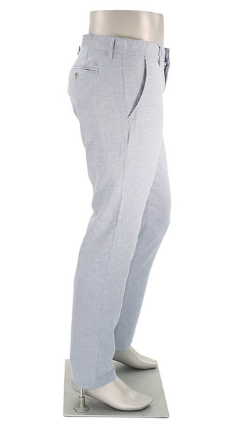 ALBERTO - LOU-LUXURY LIGHT BLUE LINEN PANT