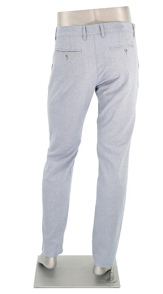 ALBERTO - LOU-LUXURY LIGHT BLUE LINEN PANT