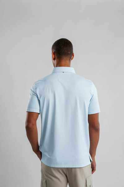 STONE ROSE -APEX - LT. BLUE BIRDSEYE POLO