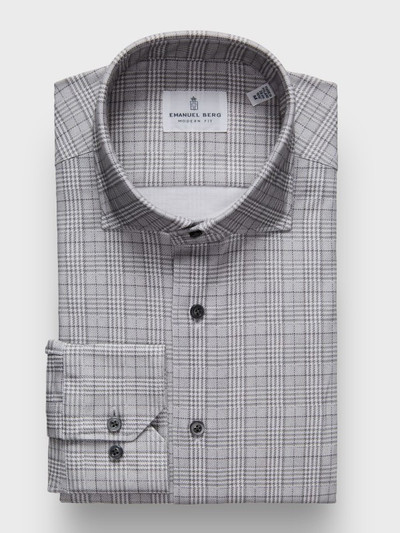 EB -MODERN 4 FLEX STRETCH KNIT SHIRT-L. GREY