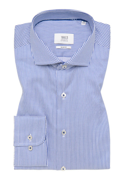 ETERNA-LUXURY SHIRT W/ BENGAL BLUE STRIPE ETERNA-LUXURY SHIRT W/ BENGAL BLUE STRIPE