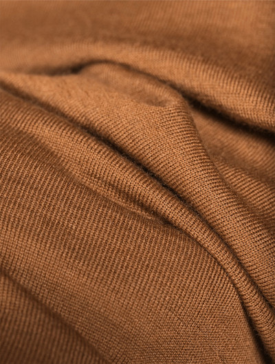 JV- WOOL & SILK LS POLO SWEATER-CAMEL