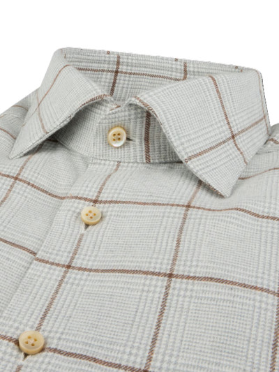 STENSTROMS-LIGHT GREY CHECKED FLANNEL SHIRT STENSTROMS-LIGHT GREY CHECKED FLANNEL SHIRT