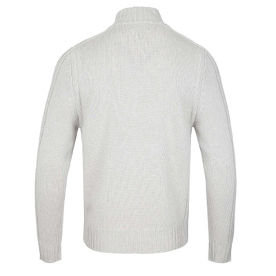 BELSTAFF - LAMBSWOOL WATCH QUARTER ZIP JUMPER -CEMENT GREY BELSTAFF - LAMBSWOOL WATCH QUARTER ZIP JUMPER -CEMENT GREY