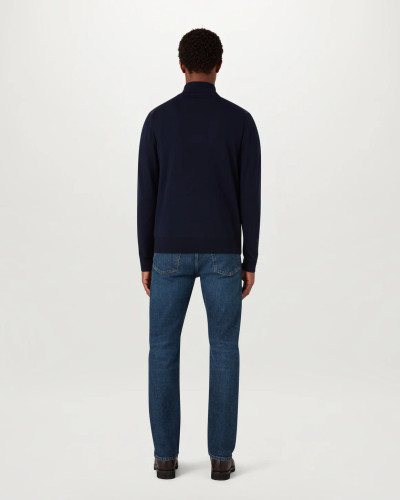 BELSTAFF - KELBROOK ZIP CARDIGAN-DARK INK BELSTAFF - KELBROOK ZIP CARDIGAN-DARK INK