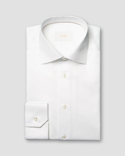 ETON -SEMI SOLID SUPIMA 120 SHIRT-WHITE ETON -SEMI SOLID SUPIMA 120 SHIRT-WHITE