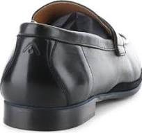 AMBITIOUS - PENNY LOAFER IN SOFT LEATHER- BLACK