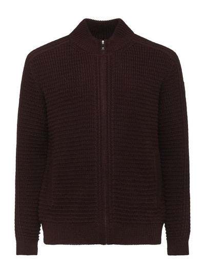 IMPULSO -GIACCA L/S ZIP CARDIGAN JACKET W/POCKET -BERGUNDY