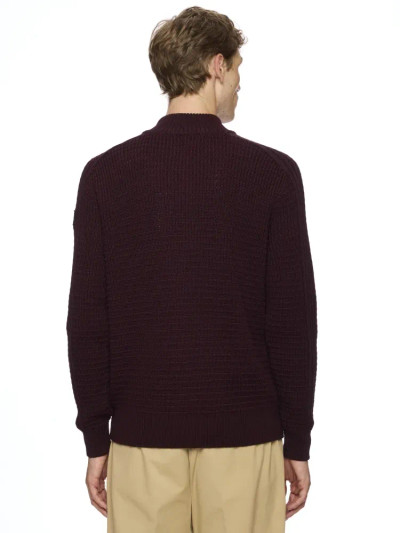 IMPULSO -GIACCA L/S ZIP CARDIGAN JACKET W/POCKET -BERGUNDY