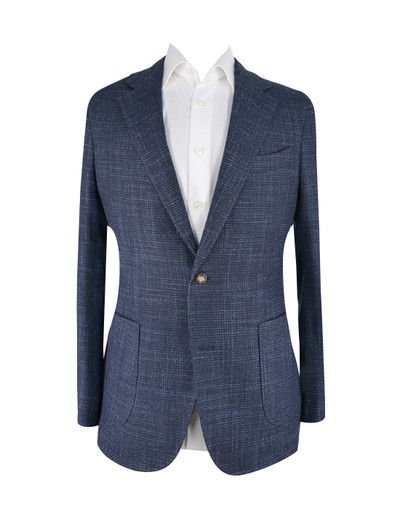 AE- LANIFICIO ZEGNA NAVY/ BLUE MELANGE JACKET