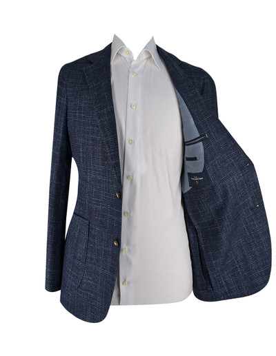 AE- LANIFICIO ZEGNA NAVY/ BLUE MELANGE JACKET