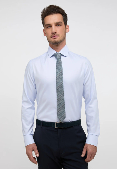 ETERNA - ROYAL TWILL SLIM FIT - SKY