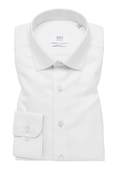ETERNA - ROYAL TWILL SLIM FIT - WHITE