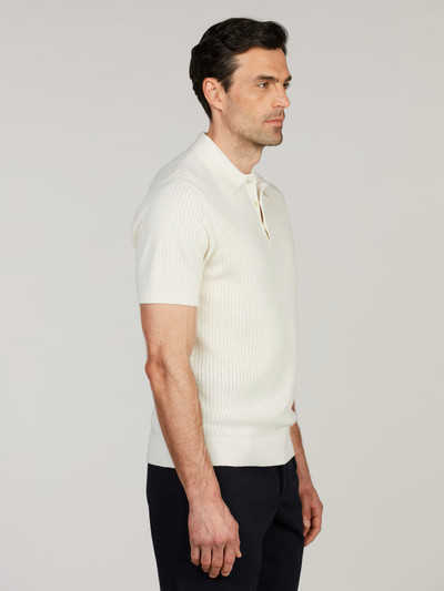 STENSTROMS -S/L KNITTED CROCHET HEMP SUPIMA COTTON -IVORY