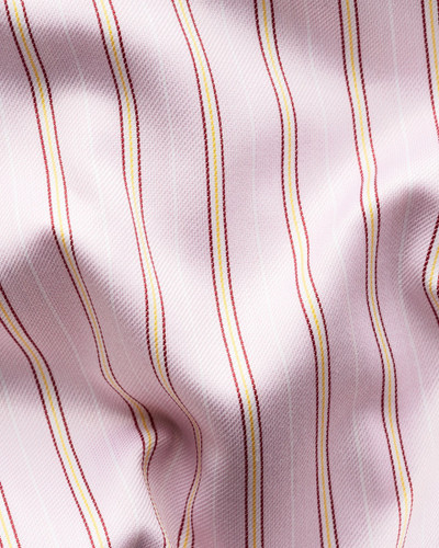 ETON -PINK STRIPED WHITE COLLAR SIGNATURE TWILL SHIRT