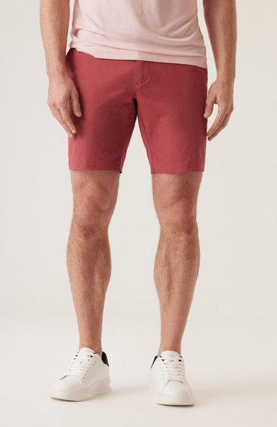 DEKE -GALAXY BERMUDA IN ULTRA 4X STRETCH TWILL -NANTUCKET RED