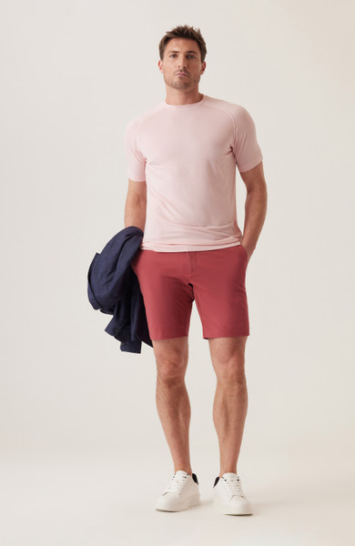 DEKE -GALAXY BERMUDA IN ULTRA 4X STRETCH TWILL -NANTUCKET RED