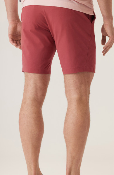 DEKE -GALAXY BERMUDA IN ULTRA 4X STRETCH TWILL -NANTUCKET RED