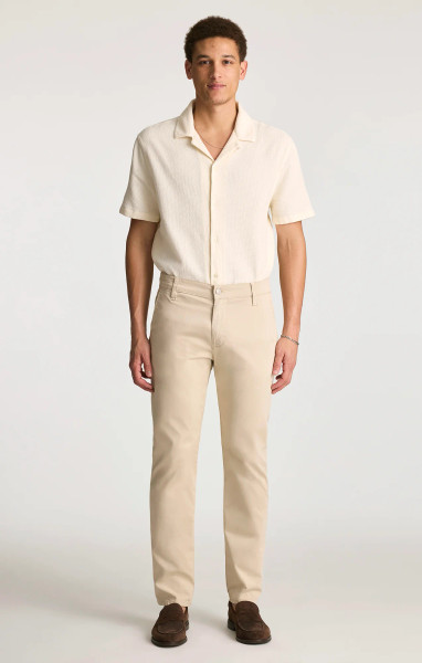 MAVI-MILTON LINEN CITY SMART CHINO PANTS -BEIGE