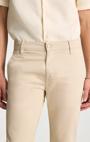 MAVI-MILTON LINEN CITY SMART CHINO PANTS -BEIGE