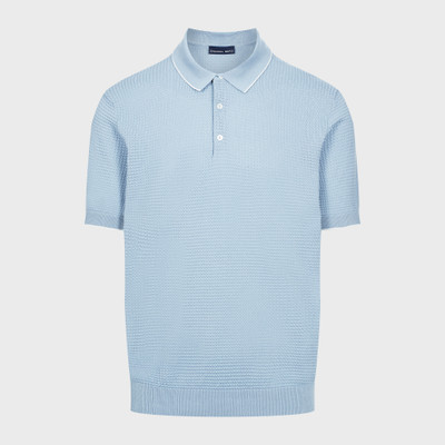 EB- L.PASTEL BLUE LUXE S/S STRUCTURED POLO