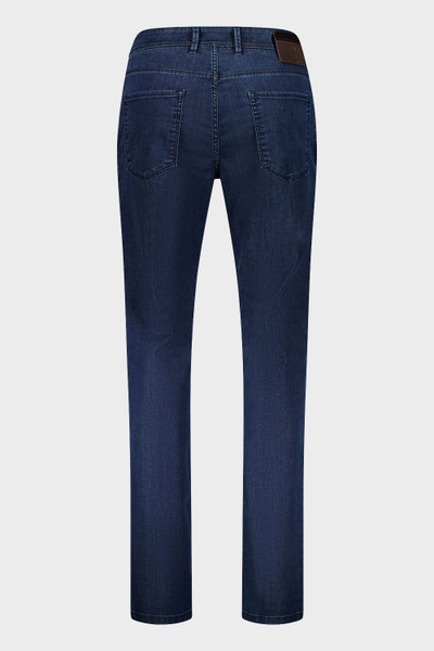 GARDEUR -TRAMA LUX. COTTON CASHMERE DENIM JEANS- DARK RINSE USED