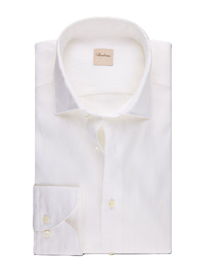 STENSTROMS - WHITE STRIPE LINEN / COTTON SHIRT
