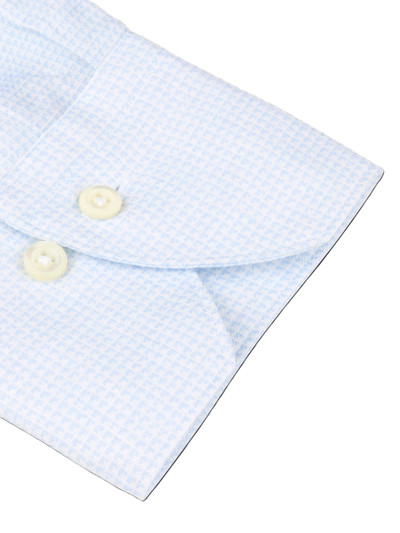 STENSTROMS - CHECKED LINEN / LYOCELL SHIRT -LT BLUE