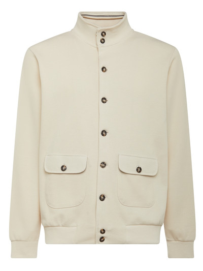 MONTECHIARO-L/S SWEATSHIRT JACKET - ECRU