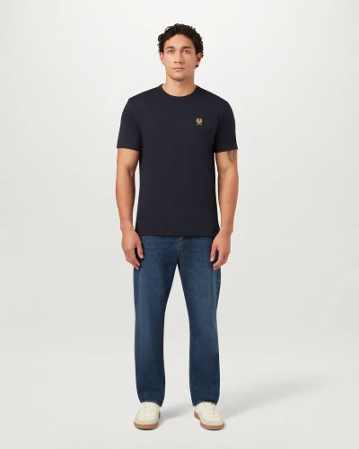 BELSTAFF -T-SHIRT COTTON JERSEY- DARK INK