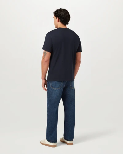 BELSTAFF -T-SHIRT COTTON JERSEY- DARK INK