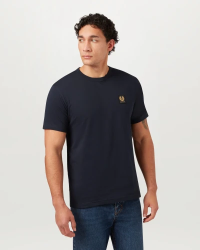 BELSTAFF -T-SHIRT COTTON JERSEY- DARK INK