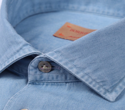 BORRIELLO NAPOLI -DENIM SHIRT -LIGHT BLUE