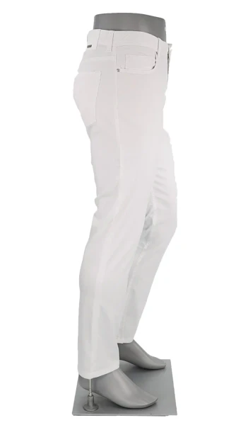 ALBERTO - PIPE L.WEIGHT COOLMAX BUSINESS JEANS - WHITE