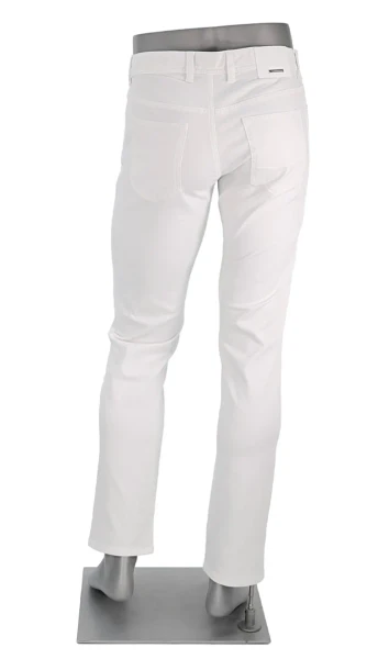 ALBERTO - PIPE L.WEIGHT COOLMAX BUSINESS JEANS - WHITE