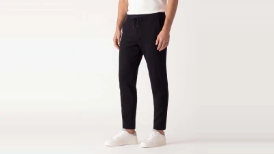 DEKE -DRAWSTRING TROUSER IN HYPERLOOP HONEYCOMB™ -MIDNIGHT